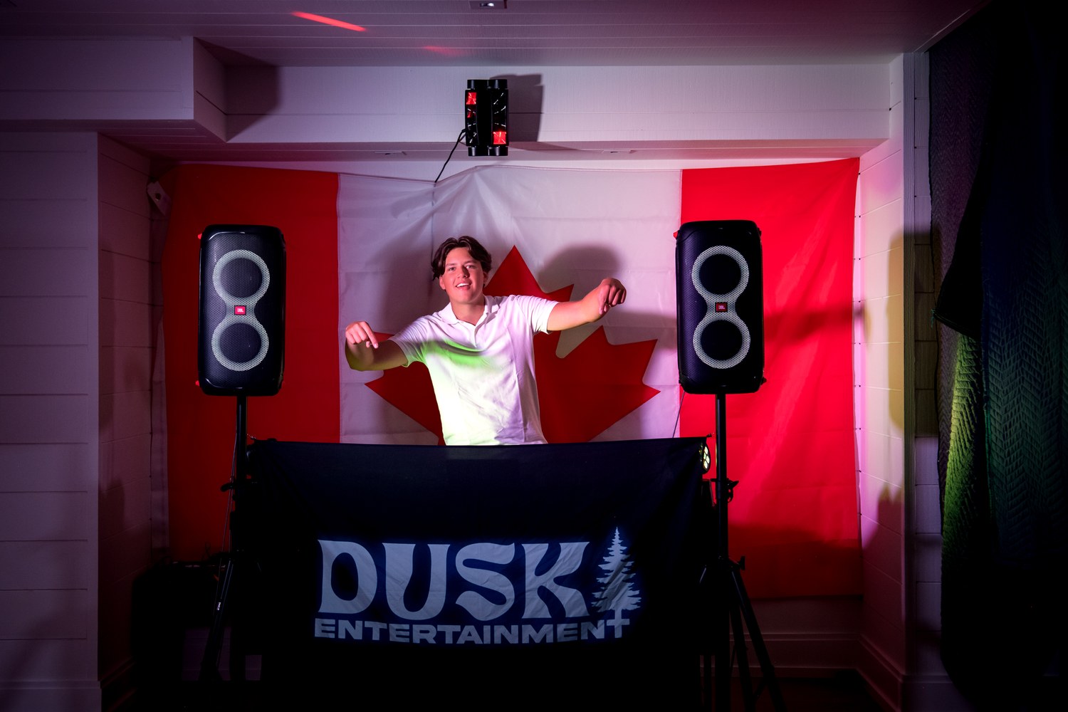DJ lights at an event